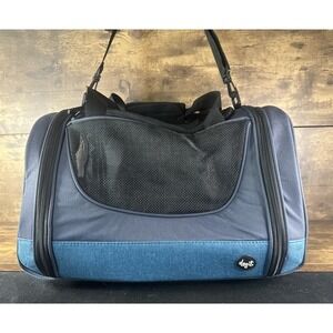Dogit Explorer Soft Pet Carrier Tote Black/Blue Fast Shipping Shoulder Strap
